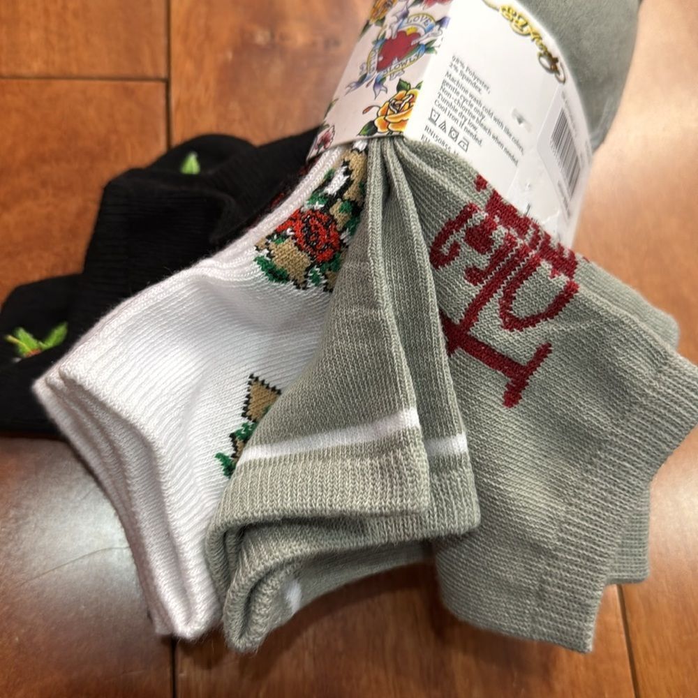 NWT Ed Hardy Graphic 6 Packs Socks - Picture 5 of 7